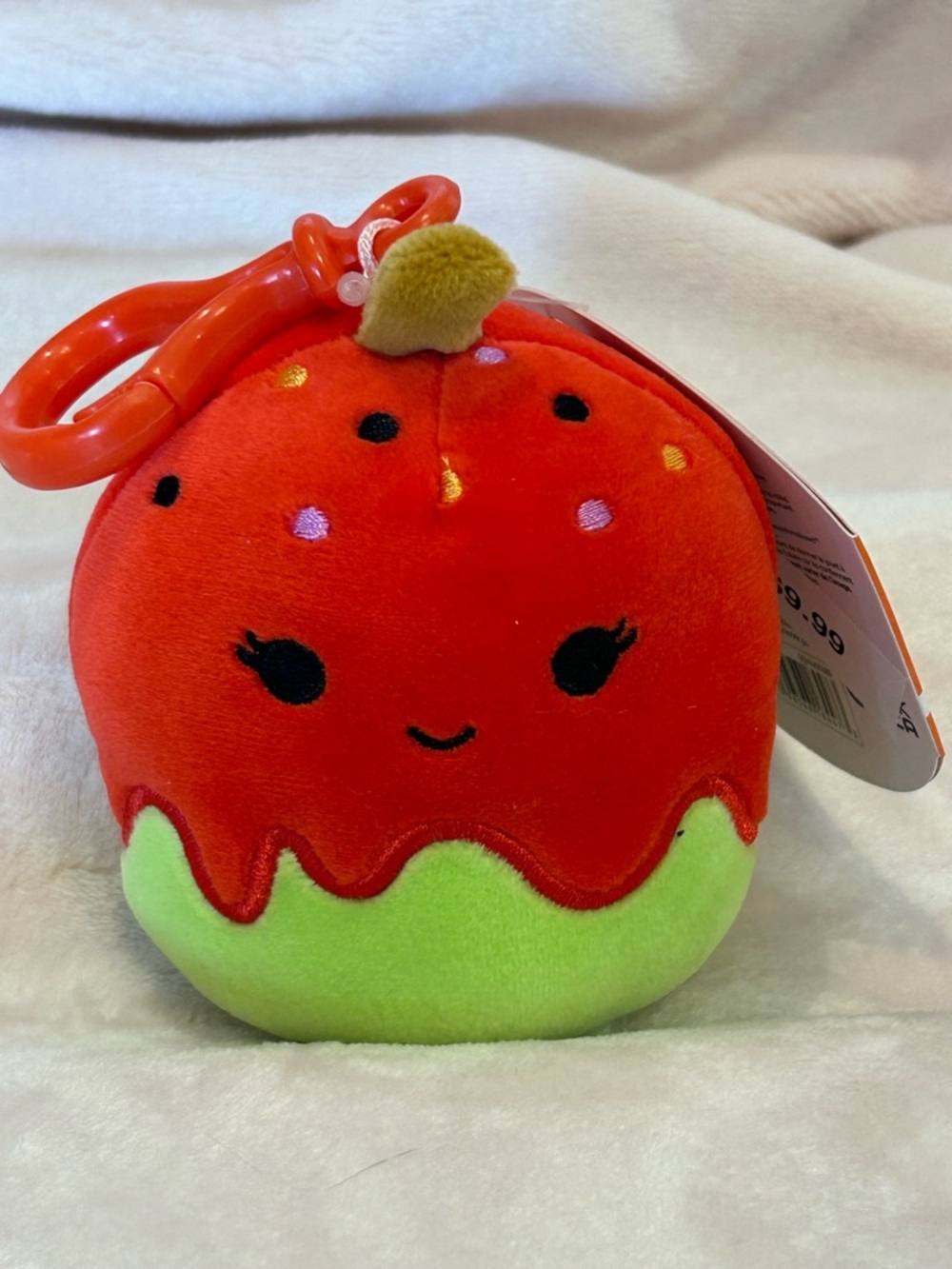 Keir Candy Apple Squishmallow 3.5" clip